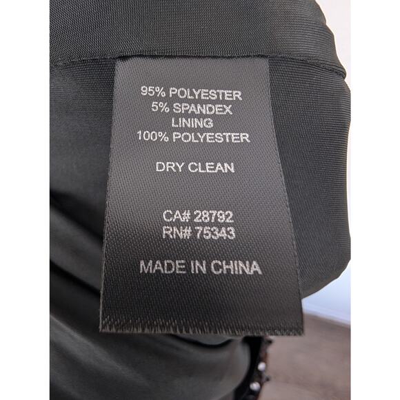 House of Harlow 1960 Sequin Pants Cropped Wide Leg Glam Party Black Size M - Picture 9 of 13